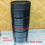 VEGEBATLE DRUM 5 SHELF BLACK