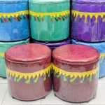 Round Shape 2 pcs Tool Maroon